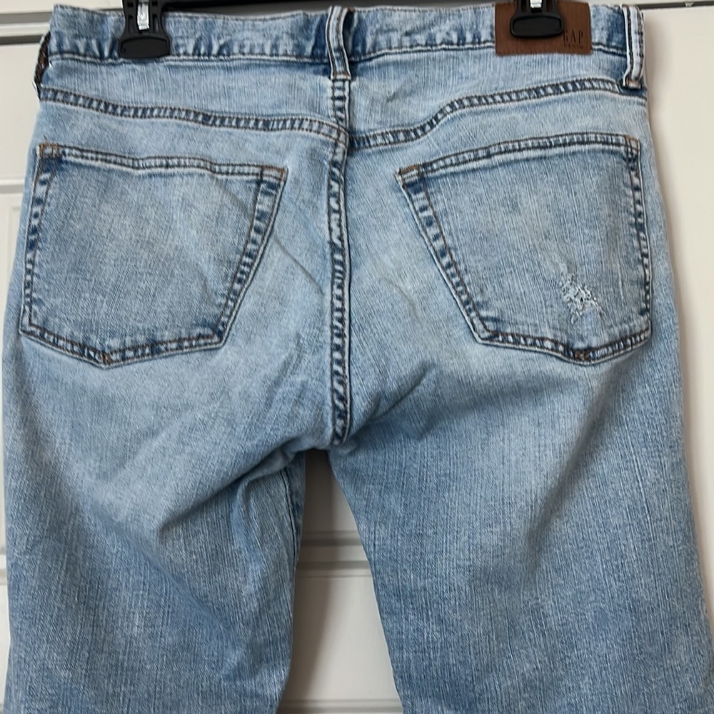 GAP distressed ripped jeans skinny Sz 30 - Picture 5 of 12